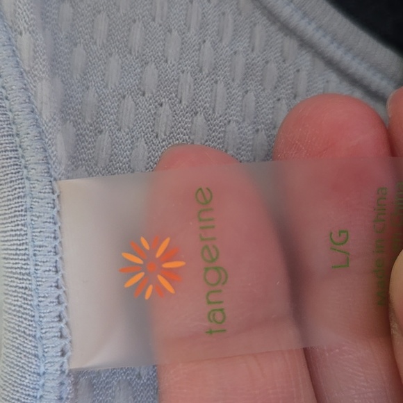 Tangerine Blue Layered Racerback Tank Size Large - Picture 6 of 8